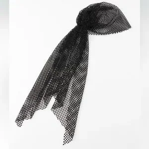 NWT Zara Mesh Rhinestone Headband Scarf Amazon.com : GFLPO Rhinestone Mesh Headband Rhinestone Head  main image 3
